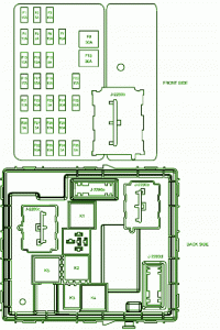 2005 Mazda ribute Engine Fuse Box Diagram