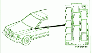 2005 Mercedes C240 Main Fuse Box Diagram