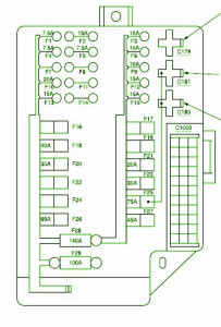 2006 Nissan  XTrail Fuse Box Diagram