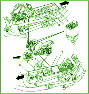 2007 BMW R-11 Front Fuse Box Diagram