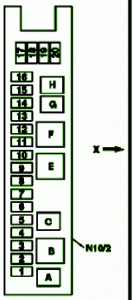 2007 Mercedes Benz CLS500 Fuse Box Diagram