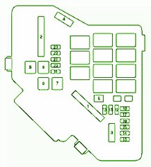 2008 Honda Civic Sedan Under-hood Fuse Box Diagram