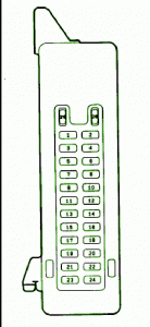 2009 Mazda MPV Under Dash Fuse Box Diagram