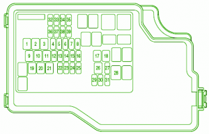 2010 Mazda3 Engine Compartment Fuse Box Diagram