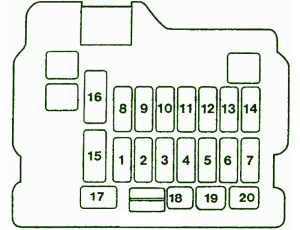 2010 Mitsubishi Diamante Front Engine Fuse Box Diagram