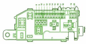 2011 Toyota FJ Cruiser Engine Fuse Box Diagram