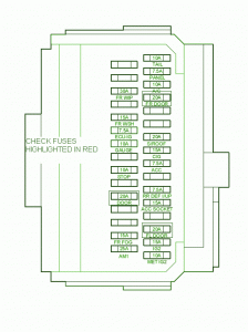 2012 Scion TC Main Engine Fuse Box Diagram
