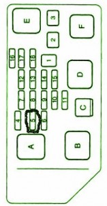 1993 Toyota Camry FE Engine Fuse Box Diagram