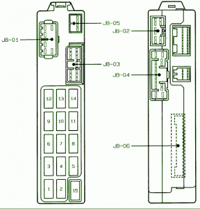 1998 Mazda 626 Fuse Box Diagram