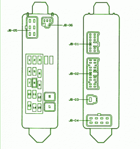 1998 Mazda Protege Main Fuse Box Diagram