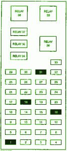 1999 Ford Taurus 6 cyl Fuse Box Diagram