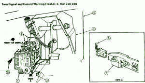 92 Ford E250 Van Hazard Warning Flasher Fuse Box Diagram