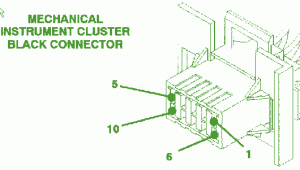 1994 Dodge Eagle Vision TSI Instrument Cluster Fuse Box Diagram