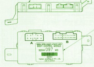 1995 VS Acclaim 3.8 Fuse Box Diagram